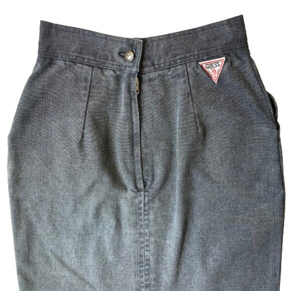 Vintage (80s) Guess By Georges Marciano long pencil denim skirt - Picture 9 of 16